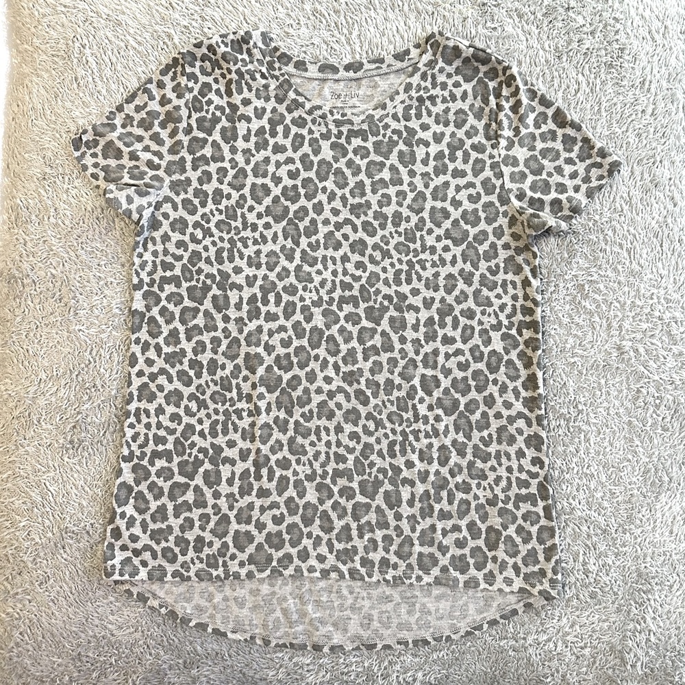 Zoe + Liv leopard print tee